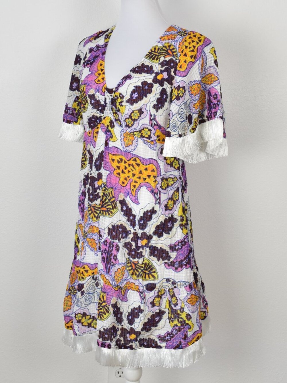 Marie Oliver Octavia Mini Fringe Dress - 8 - Picture 4 of 13